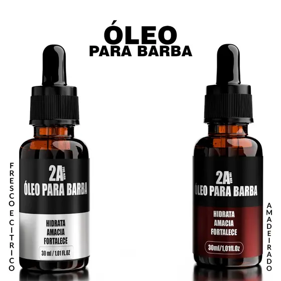 Óleo Para Barba Hidratante Perfumado e Modelador Cuidados Com a Barba