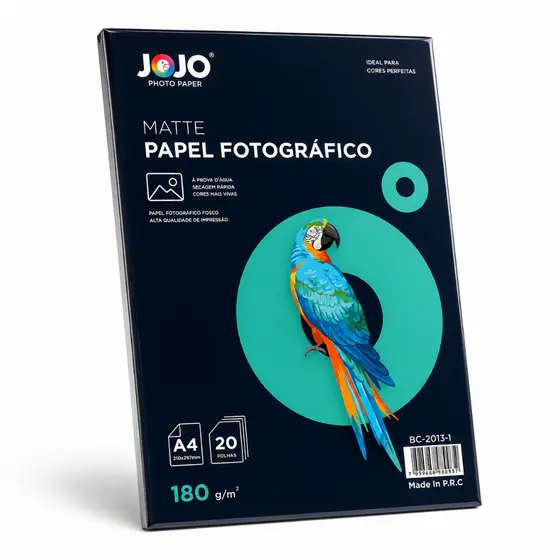 Papel Fotográfico Matte 180g Fosco A4 100 folhas