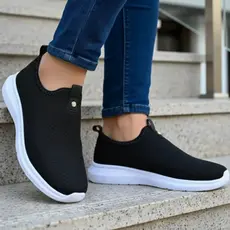 Tênis Feminino Meia  Confortável Caminhada Academia Treino Sem Cadarço