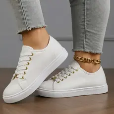 Sapatenis Feminino Casual Tênis Branco Confortável Leve Macio Estiloso