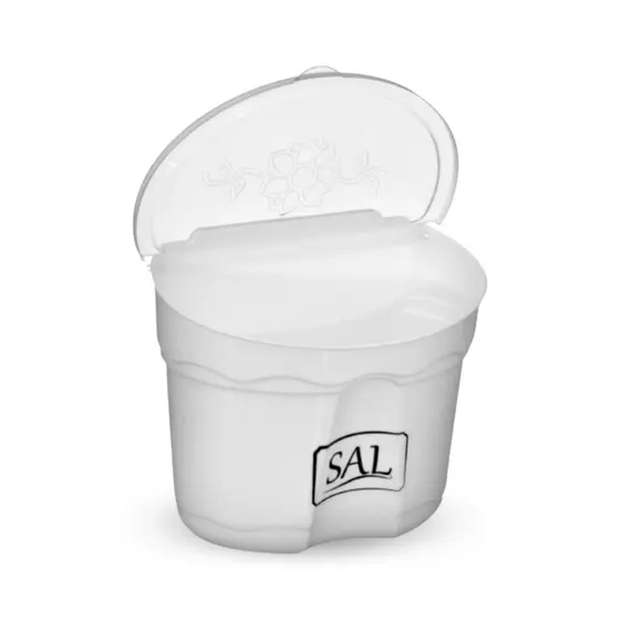 Saleiro De Plástico Com Suporte Para Pendurar 1 Litro 1kg