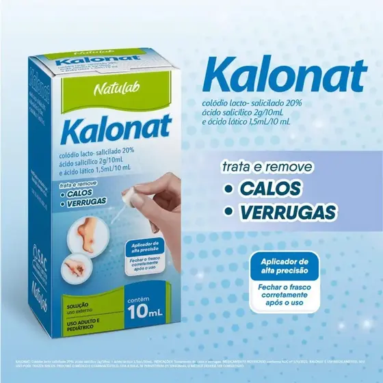 Kalonat 10ml Uso Externo Calos e Verrugas