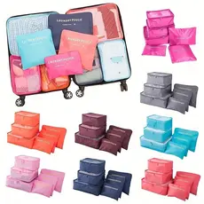 Organizador de Mala de Bagagem Viagem Kit 6 Peças Bolsa