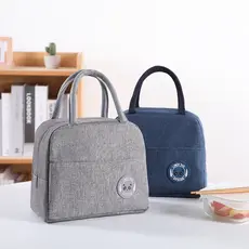 KIT  Bolsa Térmica Feminina Masculina Porta Marmita Lanche Bebida