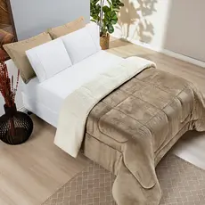 Coberdrom King Premium Dupla Face Manta com Sherpa Ultra Quentinho e Macio