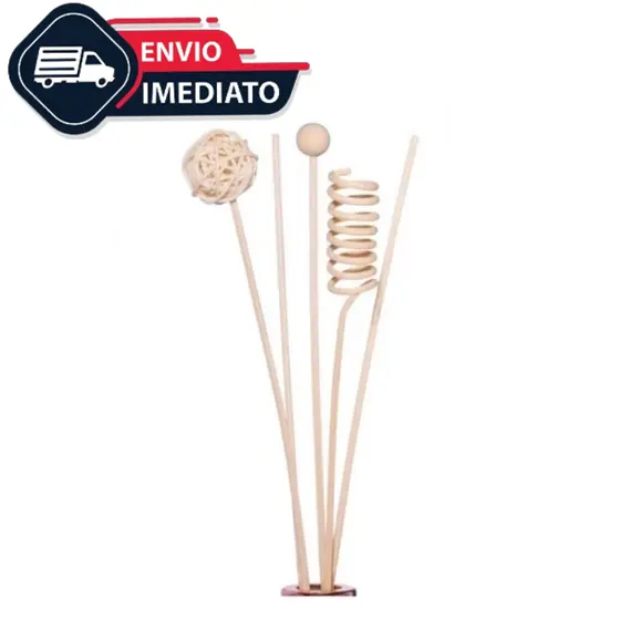Kit Varetas para Difusor de Aromas Decorativas de Madeira Aromaterapia