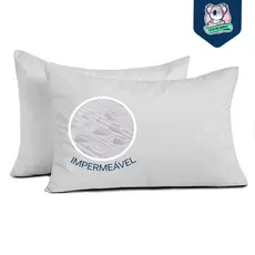 Protetor Impermeável para Travesseiro Tecido Jacquard Premium SUPER SILENCIOSO 100% Impermeável