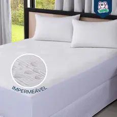 Protetor Impermeável para Colchão SUPER SILENCIOSO 100% Impermeável Tecido Jacquard Premium Tamanhos