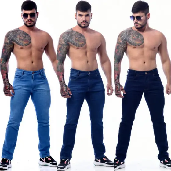 calca masculina studio jeans premium c lycra