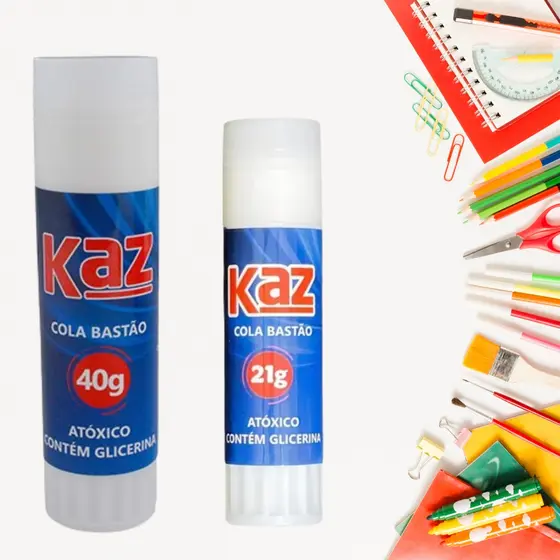 Cola bastão Kaz Original 21g ou 40g 1 unidade REF: 5021/5040