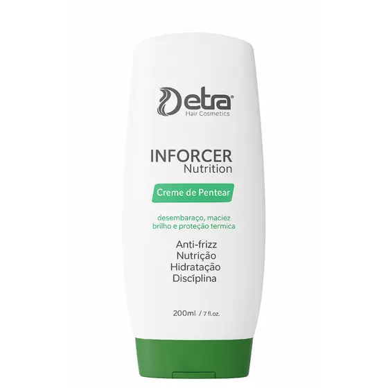 Creme de Pentear Finalizador Anti Frizz Inforce Nutrition 200ml Detra Hair Cosmetics sem Enxague