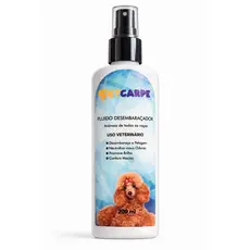 TIRA NÓ Fluído Banho a Seco  Spray Liquido 3 em 1 Cães e Gatos Pet Carpe 200 ML Banho tosa sem friz