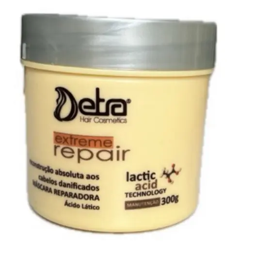 Máscara Hidratante Extreme Repair hidratação nutriçao profunda pós química 300ml - Detra Cosmeticos