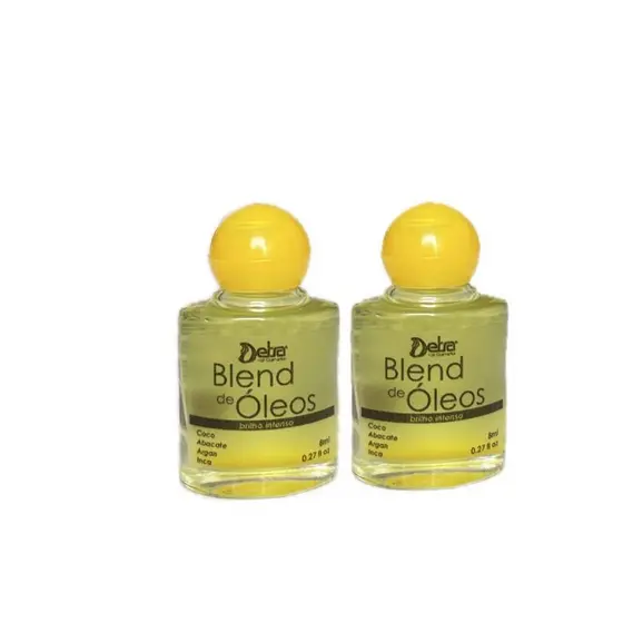 Blend de Óleos Capilares 8ml 2 Unidades Detra Hair Cosmeticos Brilho e Nutrição