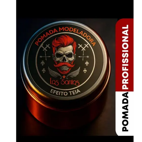 Pomada para cabelo masculino Cera  Modeladora Efeito teia 100g Los Santos masculino Detra Cosmeticos