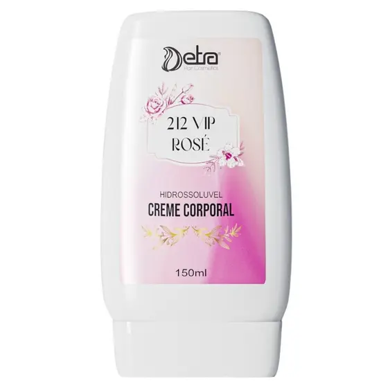 Creme Hidratante corporal Detra - 212 Vip Rosé 150g - Detra Hair Cosmeticos