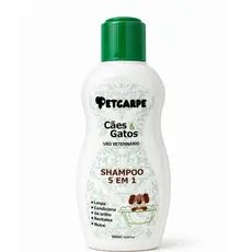 Shampoo 5 Em 1 Pet Carp Para Cães E Gatos de todas as raças pets e pelagens diversas 500 ml