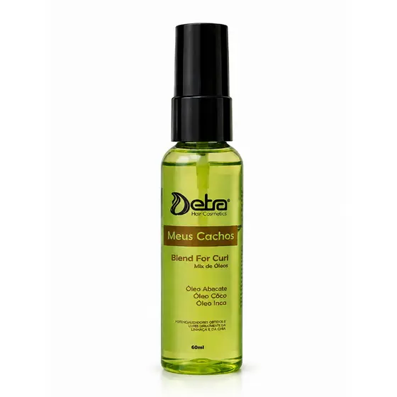 Blend de óleos Abacate Umectação Hidratação Meus Cachos Detra Hair Cosméticos 60 ml