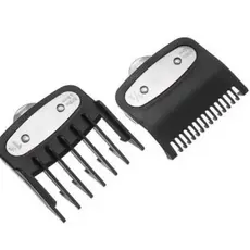 Kit 2 Pentes Clipper Preto Disfarce 0.5 E 1.5 Máquina Corte