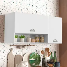 Armário Aéreo para Cozinha Star 2 Portas Armário Suspenso Lavanderia Banheiro