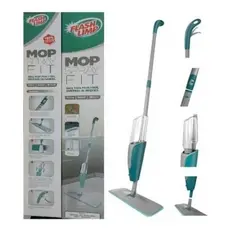 Mop Spray Fit Microfibra Verde Reservatório 365ml Flash Limp Rodo MOP0556 Original Esfregão Vassoura Limpa e Seca