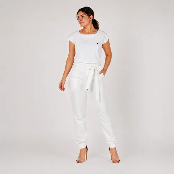 Conjunto Scrub Feminino Muscle Alfaiataria Calça Jogger Profissional Com Elastano
