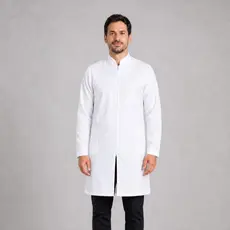 Jaleco Profissional Masculino Gola Padre Manga Longa Oxford Com Zíper Com Punho Varias Cores