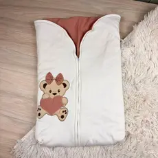 Saco de dormir porta bebê macio bordado