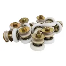 kit com 100 roldanas  com regulagem 1125 para Porta e Janela De Vidro de 6MM a 10MM