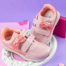 Tênis Infantil Menina Confortável Laço Casual Festa Estilo Camin