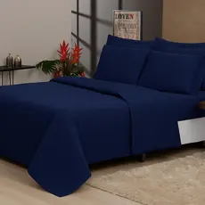 Capa De Edredon Duvet Zíper Micropercal 400 fios Várias Cores Deluxe Mega Promoção