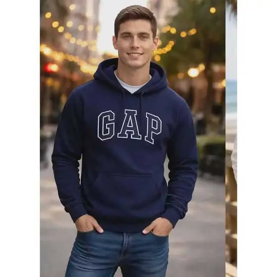 Blusa de Moletom Canguru Estampa Premium G.A.P Envio Imediato