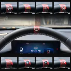 Adesivo de vinil universal para volante de carro Linha central do volante Faixa decorativa para volante