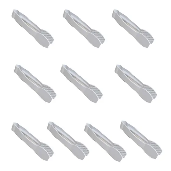 Kit 10 Pegador de Doce e Salgado Branco 13cm - Acompanhamento Sorveteria Açaíteria