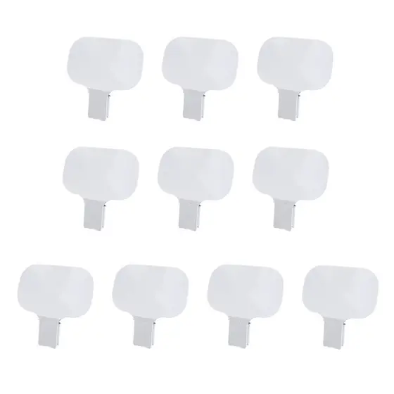Kit 10 Identificador Plaquinha de Sabor de Encaixe para Caixas de Papelão Balde Sorveteria