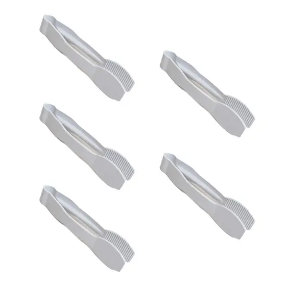 Kit 5 Pegador de Doce e Salgado Branco 13cm - Acompanhamentos Sorveteria Açaíteria