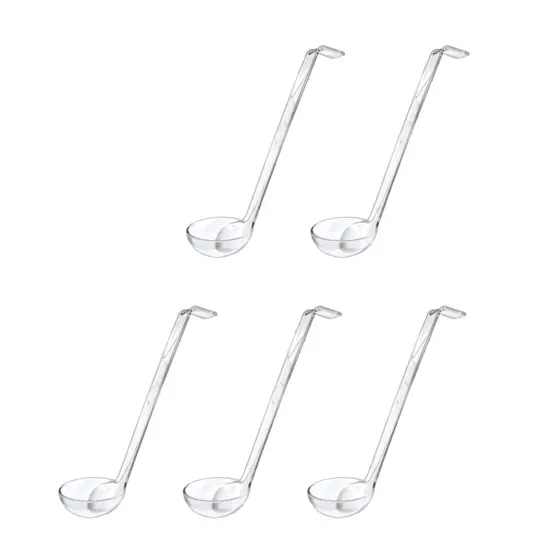 Kit 5 Concha Colher Para Bomboniere Policarbonato 21 Cm Com Alça