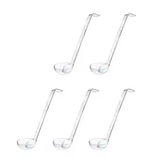 Kit 5 Concha Colher Para Bomboniere Policarbonato 21 Cm Com Alça
