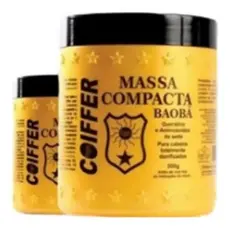 Massa Compacta Baobá 500g Coiffer Reconstrução e Hidratação