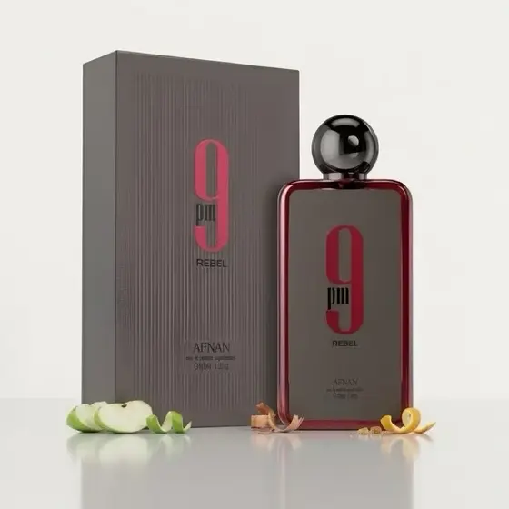 Perfume Afnan 9 PM Rebel EDP 100ml Fragrância de Luxo com Extrema Fixação