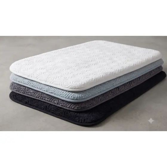 Tapete de Banheiro 70x45 Antiderrapante Microfibra Cores para Banheiro Cozinha e Quarto
