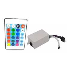 Controlador RGB 24 Teclas 12V Para Fita Led 3528/5050 + Controle Remoto