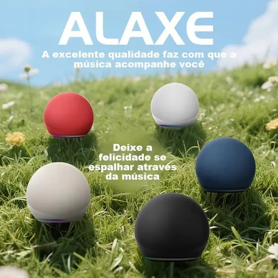 Caixa De Som Alaxe Geração 5 Caixinha Bluetooth Portátil