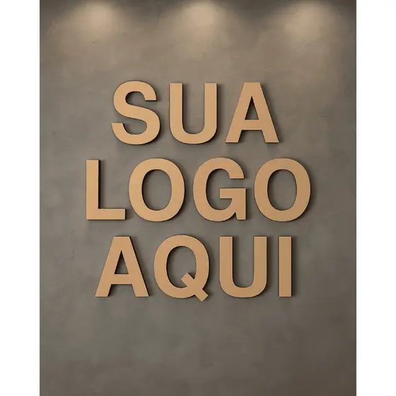 Letreiro Personalizado em MDF Cru 3mm para Lojas e Empresas | Cru ou Branco | 70cm a 1.5m