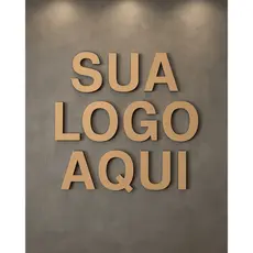 Letreiro Personalizado em MDF Cru 3mm para Lojas e Empresas | Cru ou Branco | 70cm a 1.5m