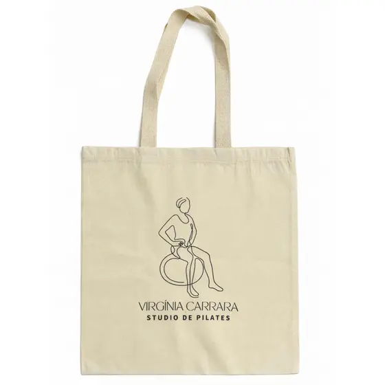 KIT Bolsas Algodão Cru 40x30|40x38cm Ecobag Personalizada Logo/Frase/Desenho | Eventos/Empresas/Brindes/Gramatura 220