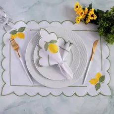"Kit Americano 4 Peças: Sousplats e Guardanapos - Eleve a Elegância e Sofisticação da Sua Mesa de 2 Lugares!R