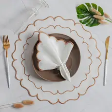 "Kit Americano 4 Peças: Sousplats e Guardanapos - Eleve a Elegância e Sofisticação da Sua Mesa de 2 Lugares!