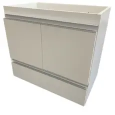 Gabinete Para Banheiro Pia Lavanderia Mdf Branco  Preto ou Cinza 80cm com Gaveta Envio Montado