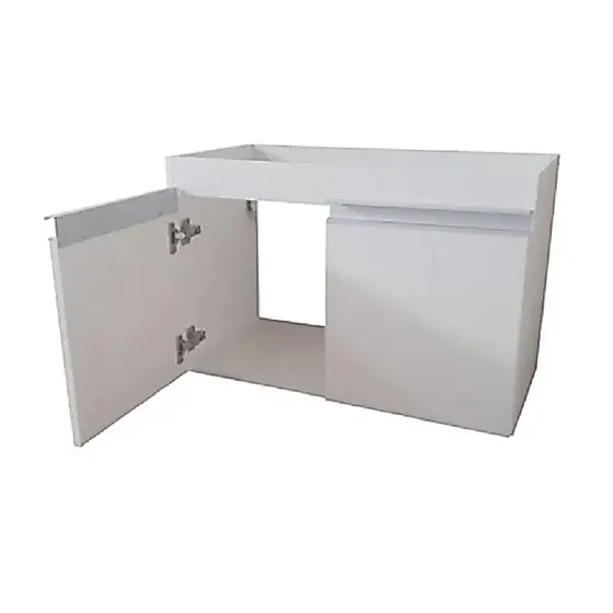 Gabinete Banheiro 75 CM Armário Banheiro Lavanderia  Em MDF Branco ou  Preto Envio Montado